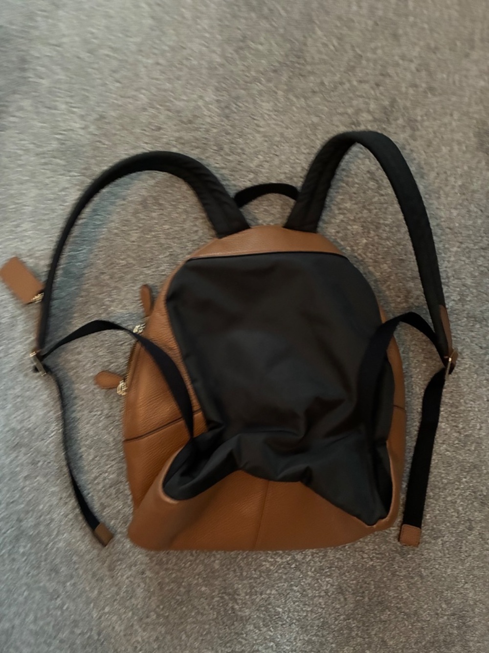 Coach bookbag tan/black luxury designer bag - Picture 2 of 5
